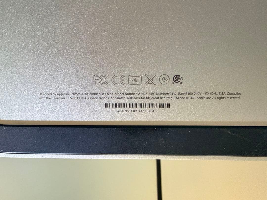 Apple thunderbolt display ジャンク品