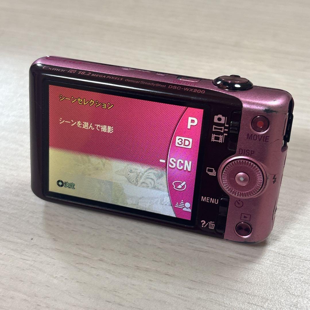 【動作確認済】Sony サイバーショットDSC-WX200 ピンク
