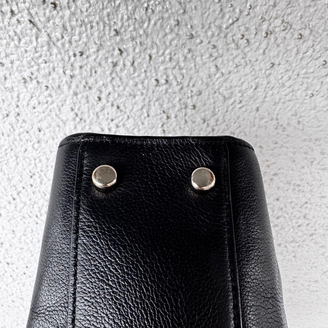 COACH コーチ ビジネスバッグ 本革 型番F73524 ブラック　安心鑑定可