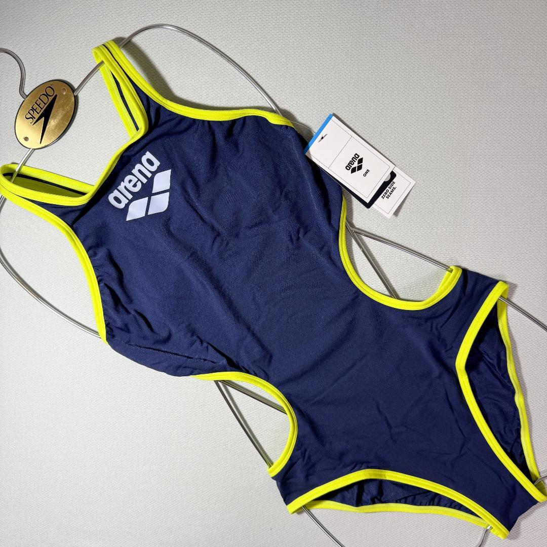 Arena アリーナ 競泳水着 Big logo navy USA38