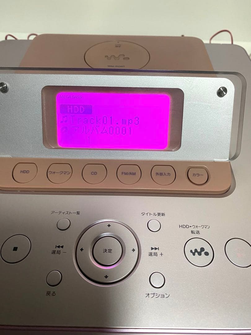 SONY HDD搭載 オーディオシステム HCD-E300HDピンク ソニー