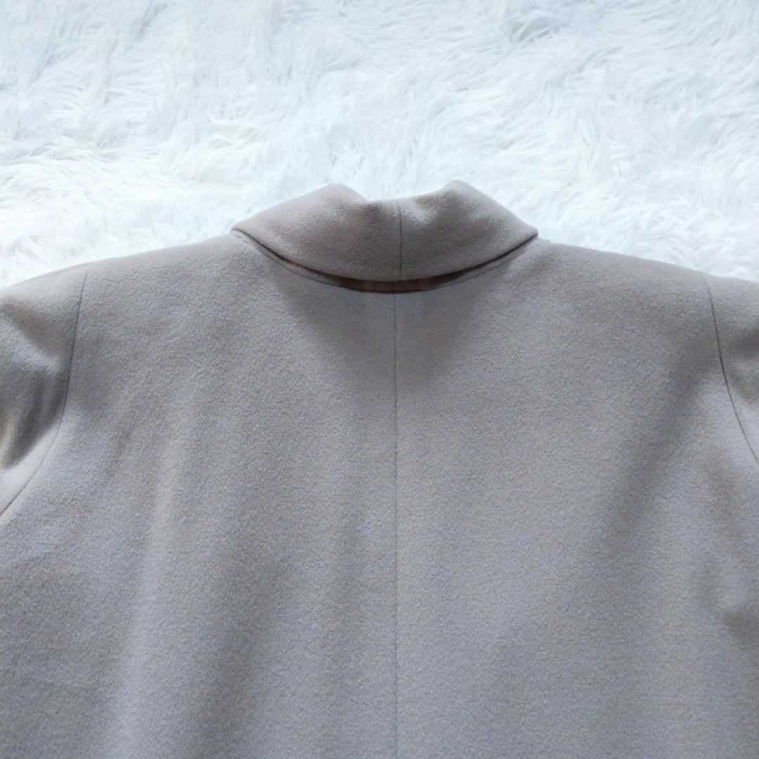 美品 PARIENNE カシミヤコート ウール フォックスファー ベージュ