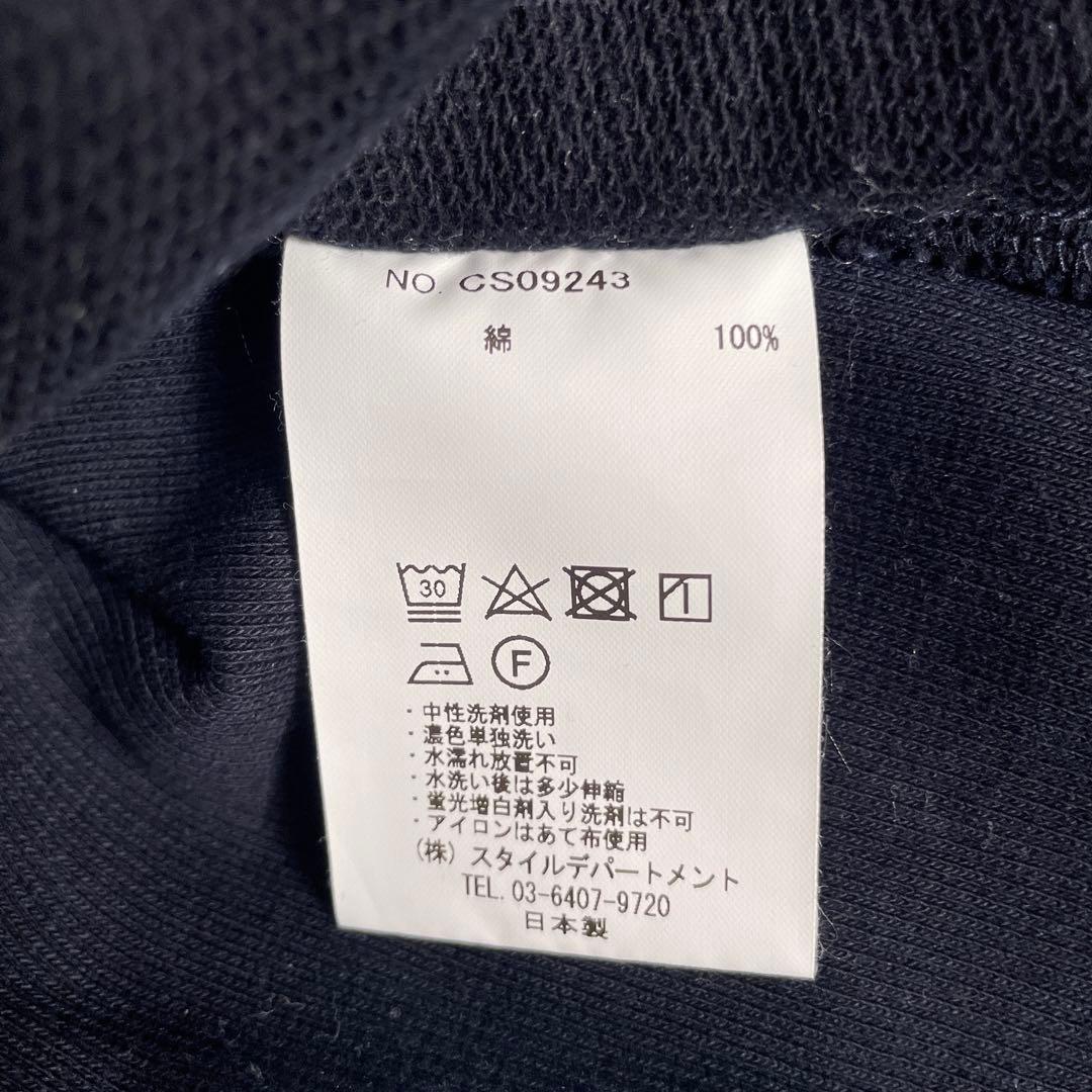 STILL BY HAND クルーネックスウェット ネイビー CS09243