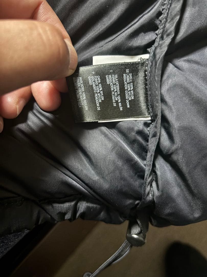 ノースフェイス　ヌプシ　センターロゴ　700fil 　ブラック　XL 90s