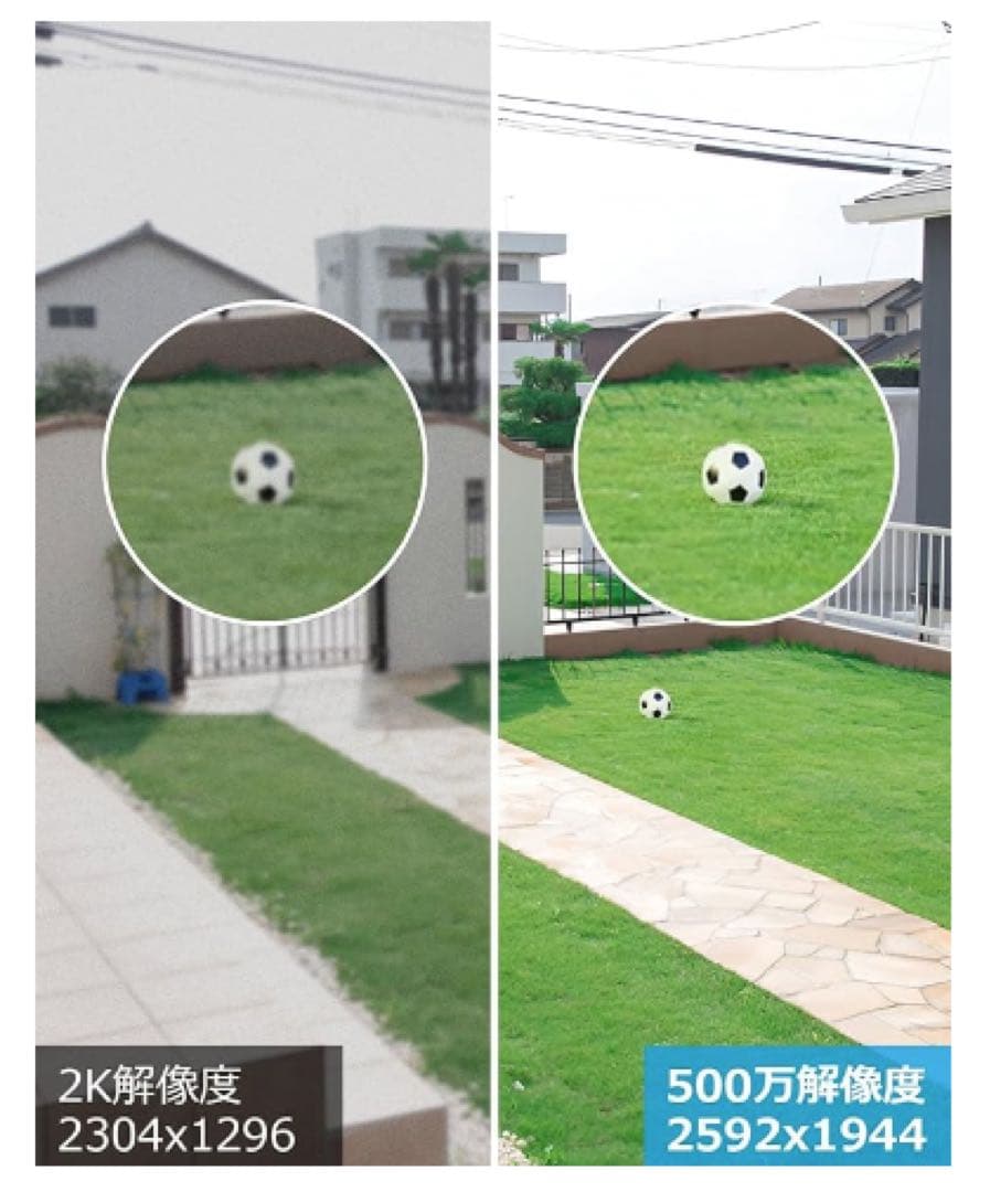 500万超高画素　防犯カメラ2台 自動追尾 屋外 WiFi 新品未使用