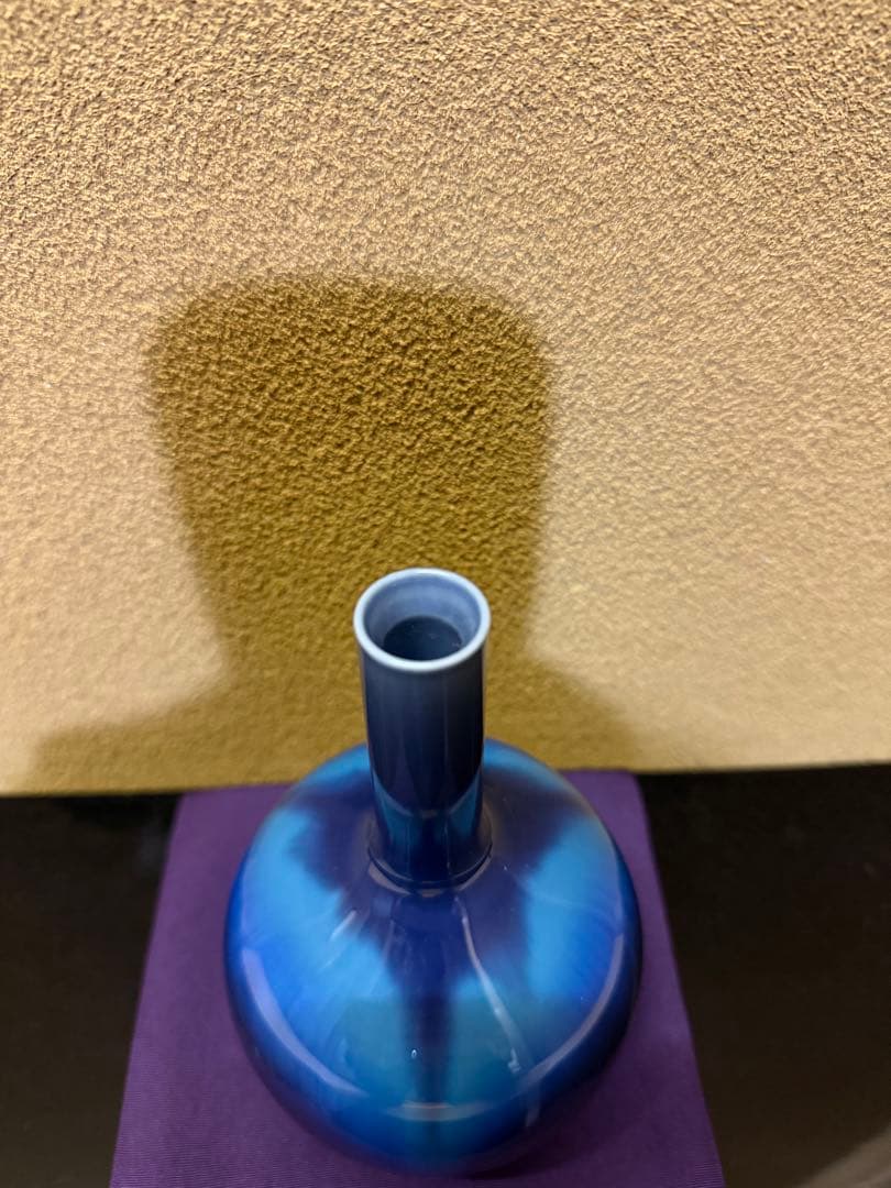 人間国宝　三代徳田八十吉　花入　共箱