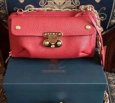 牛革/ 前ポケット付きウォレットバッグ