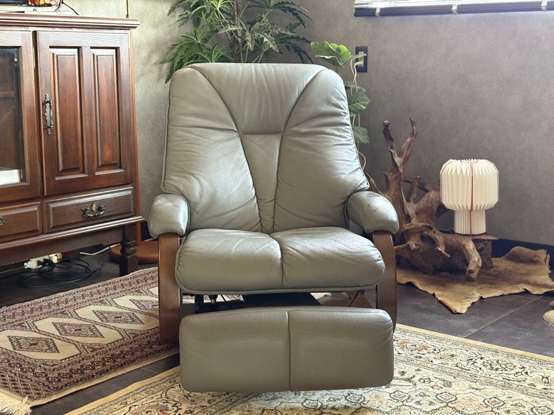 フジファニチア　FUJIFUNITURE パーソナルソファ　本革レザー　YZ