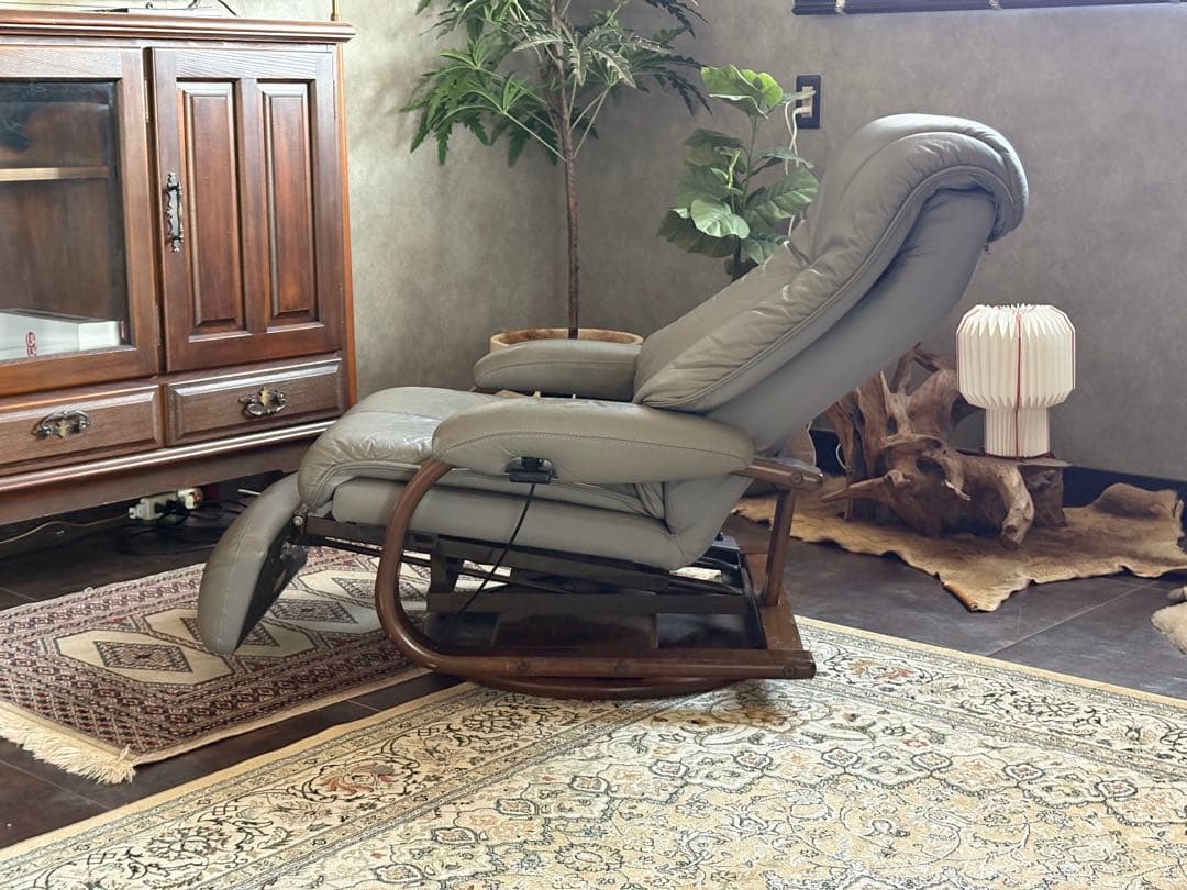 フジファニチア　FUJIFUNITURE パーソナルソファ　本革レザー　YZ