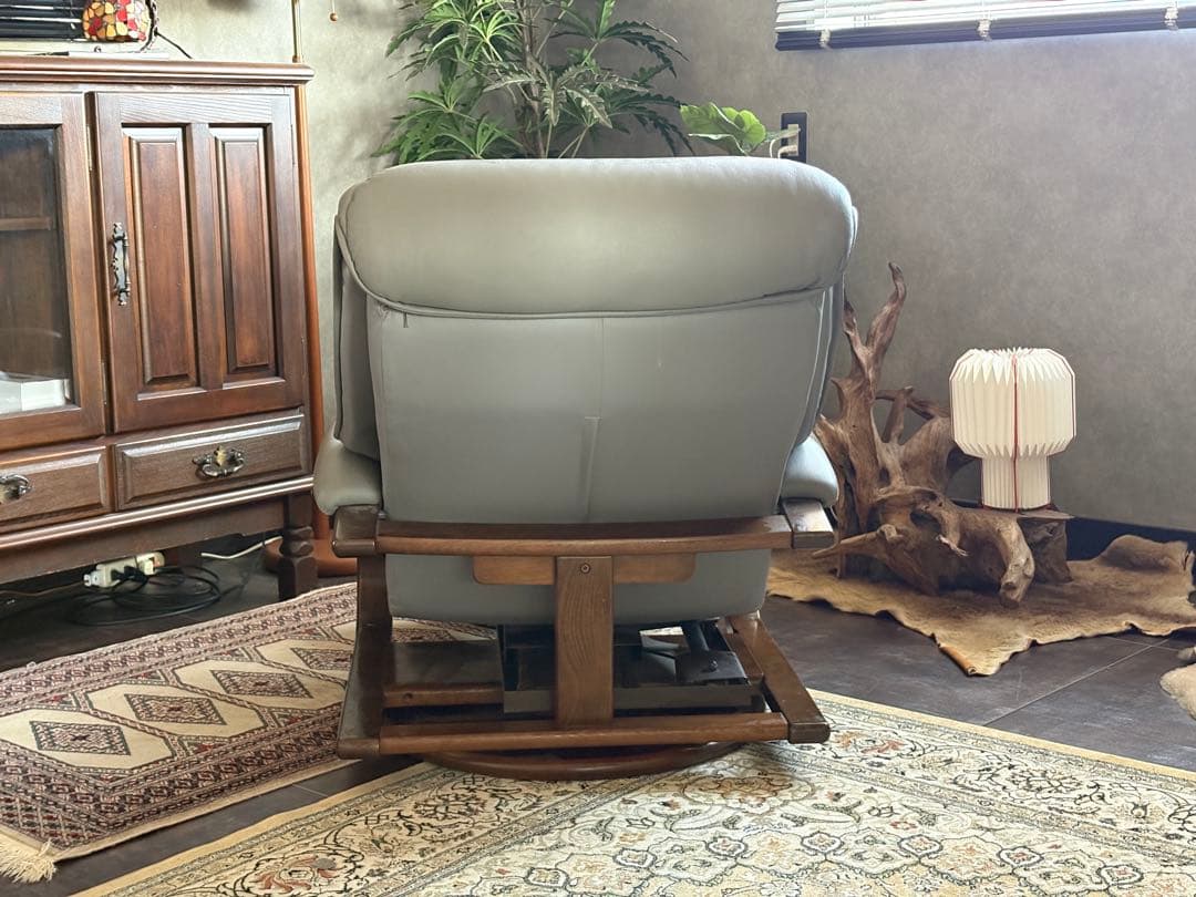 フジファニチア　FUJIFUNITURE パーソナルソファ　本革レザー　YZ