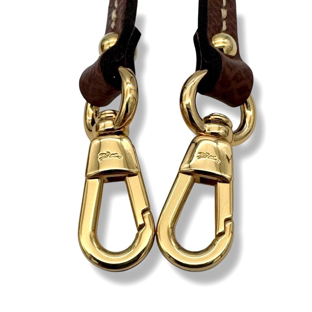 美品 ロンシャン 2way ル パニエ プリアージュ ストロー エフェクト XS