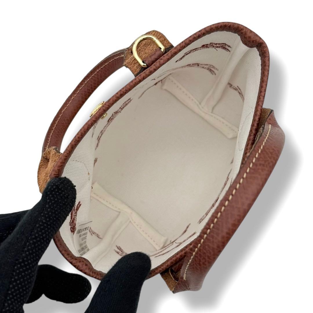 美品 ロンシャン 2way ル パニエ プリアージュ ストロー エフェクト XS