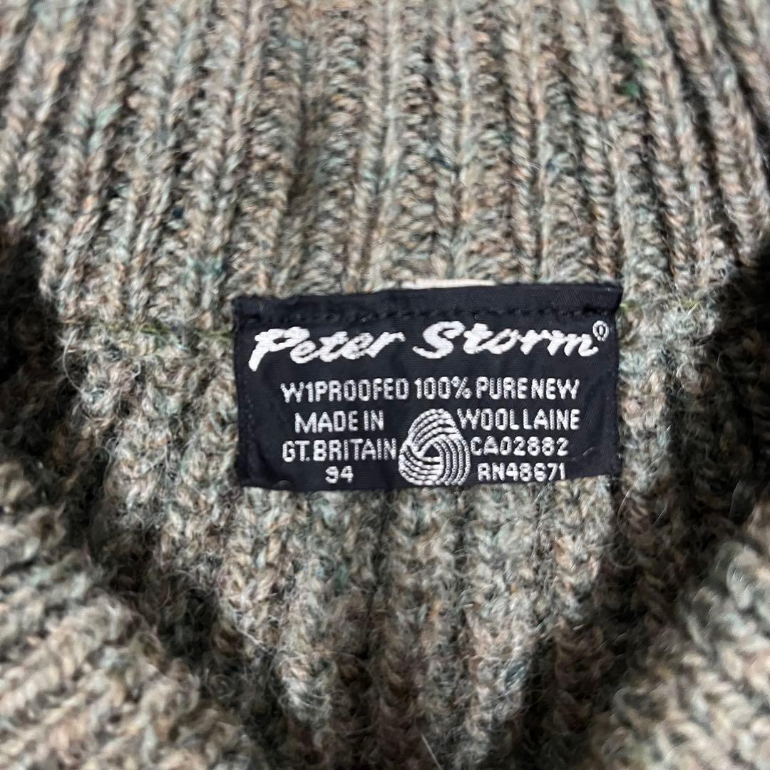 N*S様 80s Peter storm オイルドウールニットセーター イギリス