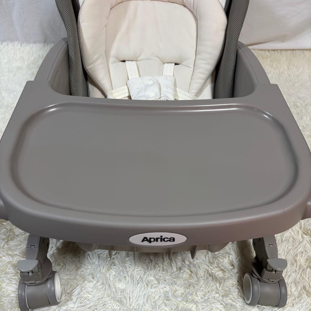 美品　Aprica ユラリズム AT オート ハイローチェア ムーンロック 電動