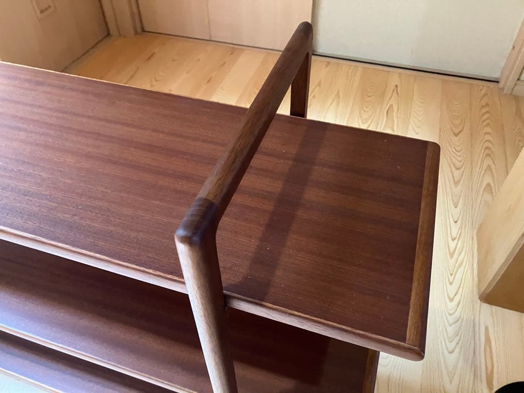 キャビネット　シェルフ　朝日木材加工　日本製　　　チーク　北欧ビンテージ　飾り棚