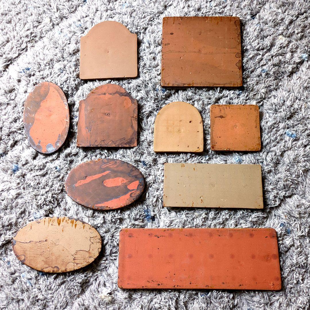 陶板♡アンティーク♪園芸雑貨 ♪プレート ♪タイル♪3枚2700円〜