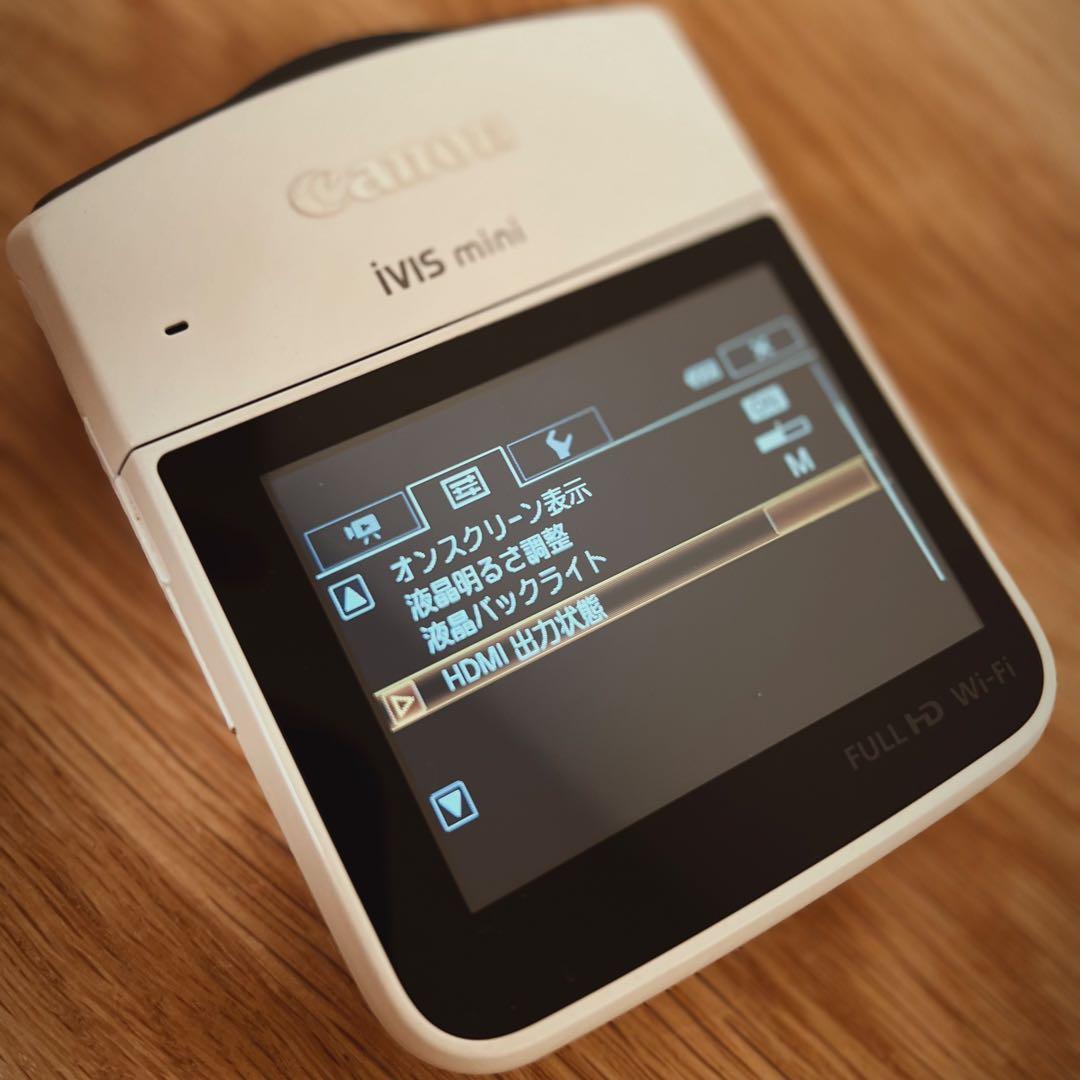 極希少【Canon】iVIS mini 超広角ビデオカメラ バッテリー2個