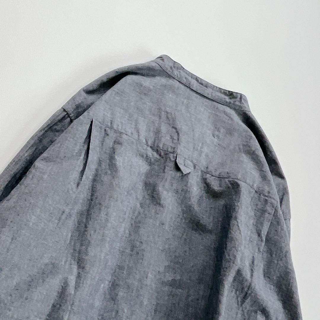 24年モデル✨MHL. バンドカラー　シャツ　コットン　長袖