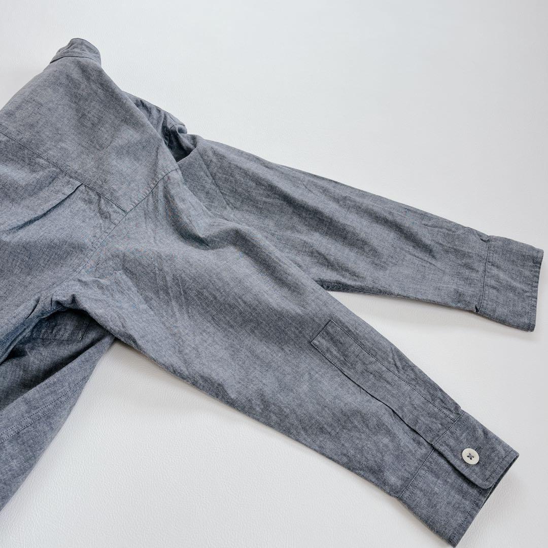 24年モデル✨MHL. バンドカラー　シャツ　コットン　長袖