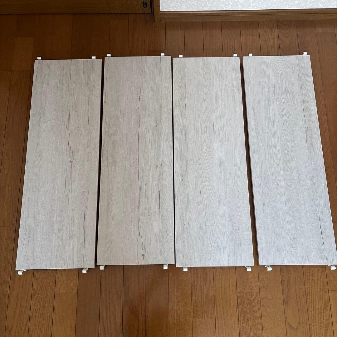 ニトリ　Nポルダ専用　追加棚板8枚セット(幅80cm用 ホワイトウォッシュ)