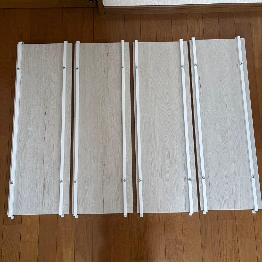 ニトリ　Nポルダ専用　追加棚板8枚セット(幅80cm用 ホワイトウォッシュ)