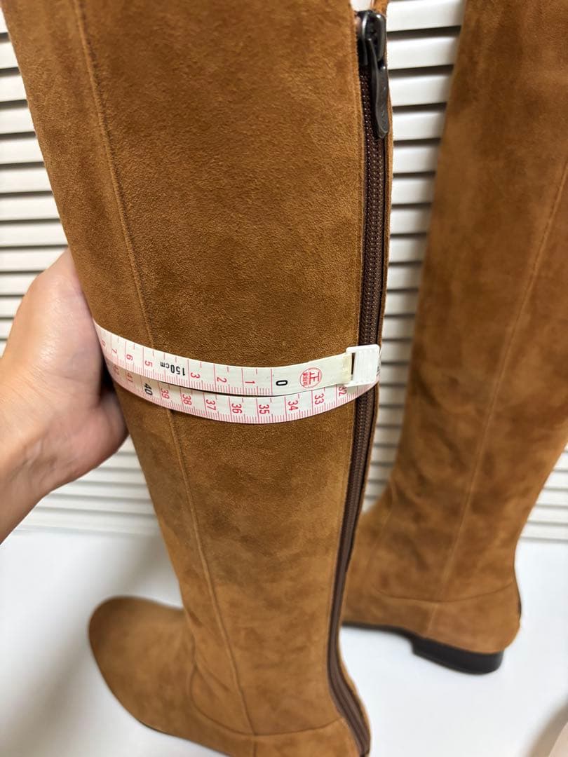☆新品、未使用☆ダイアナ　ニーハイスエードブーツ　23.5センチ　キャメル