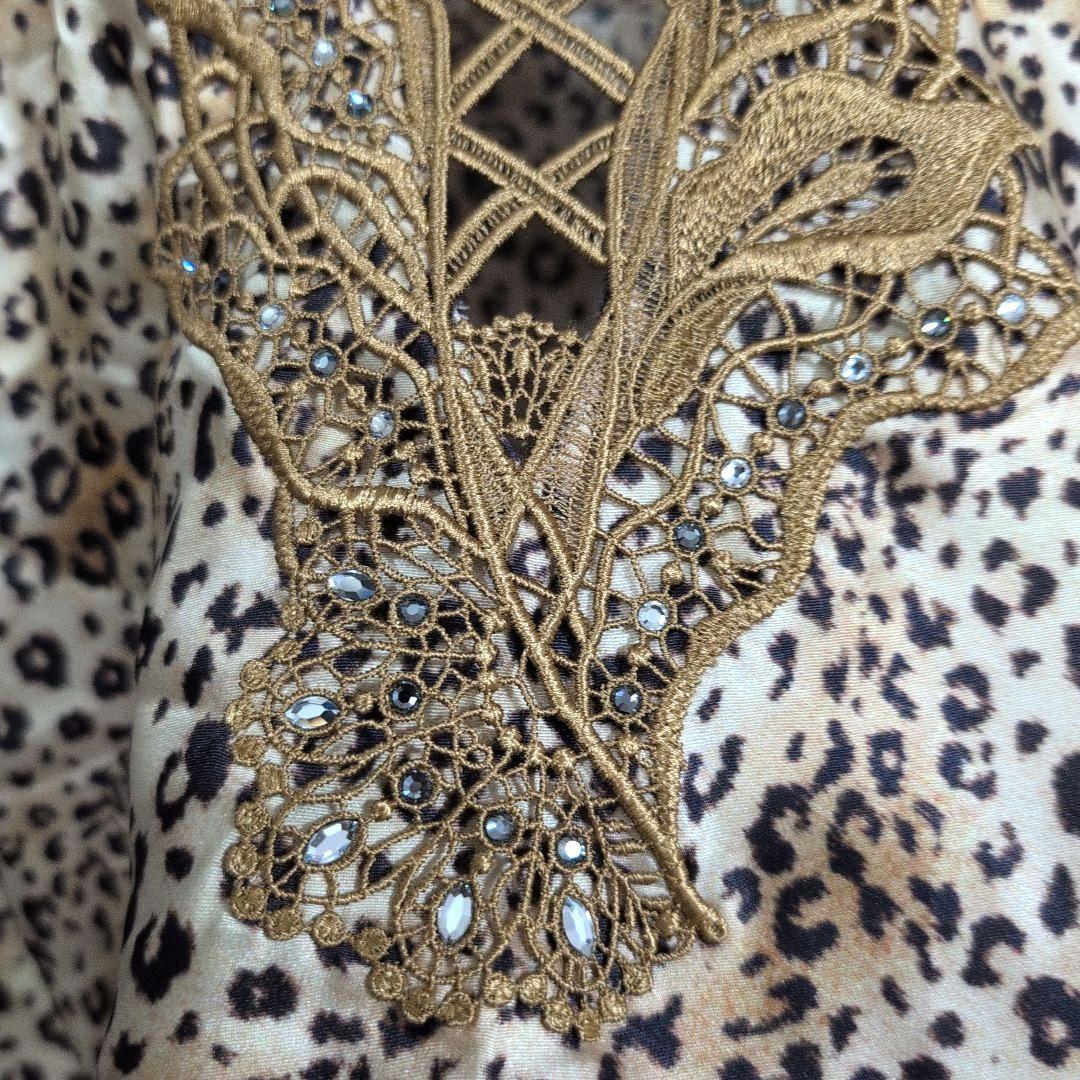 新品　サルート　ヒョウ柄　キャミソールL　レア