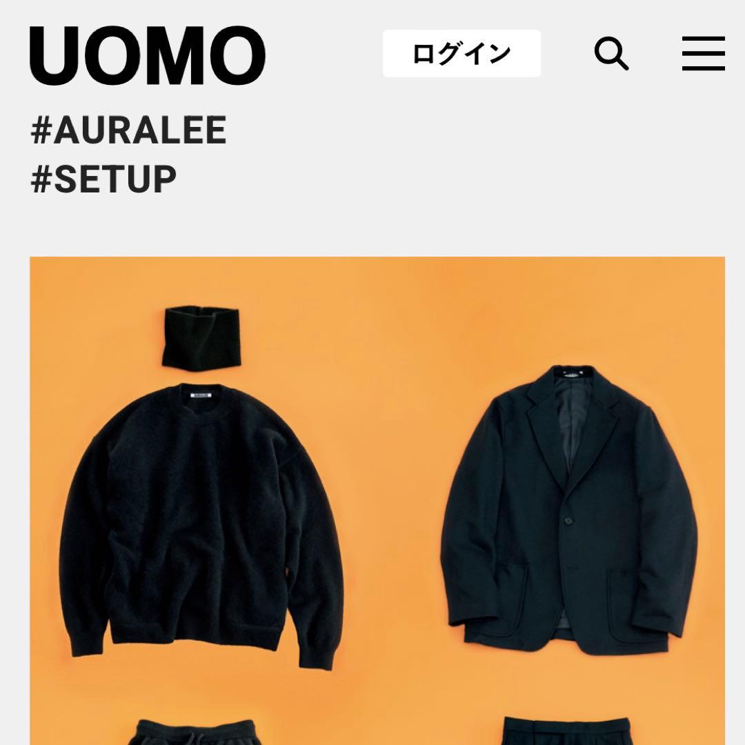 【極美品 生産終了】AURALEE スタイリスト私物 カシミヤ100％ ニット