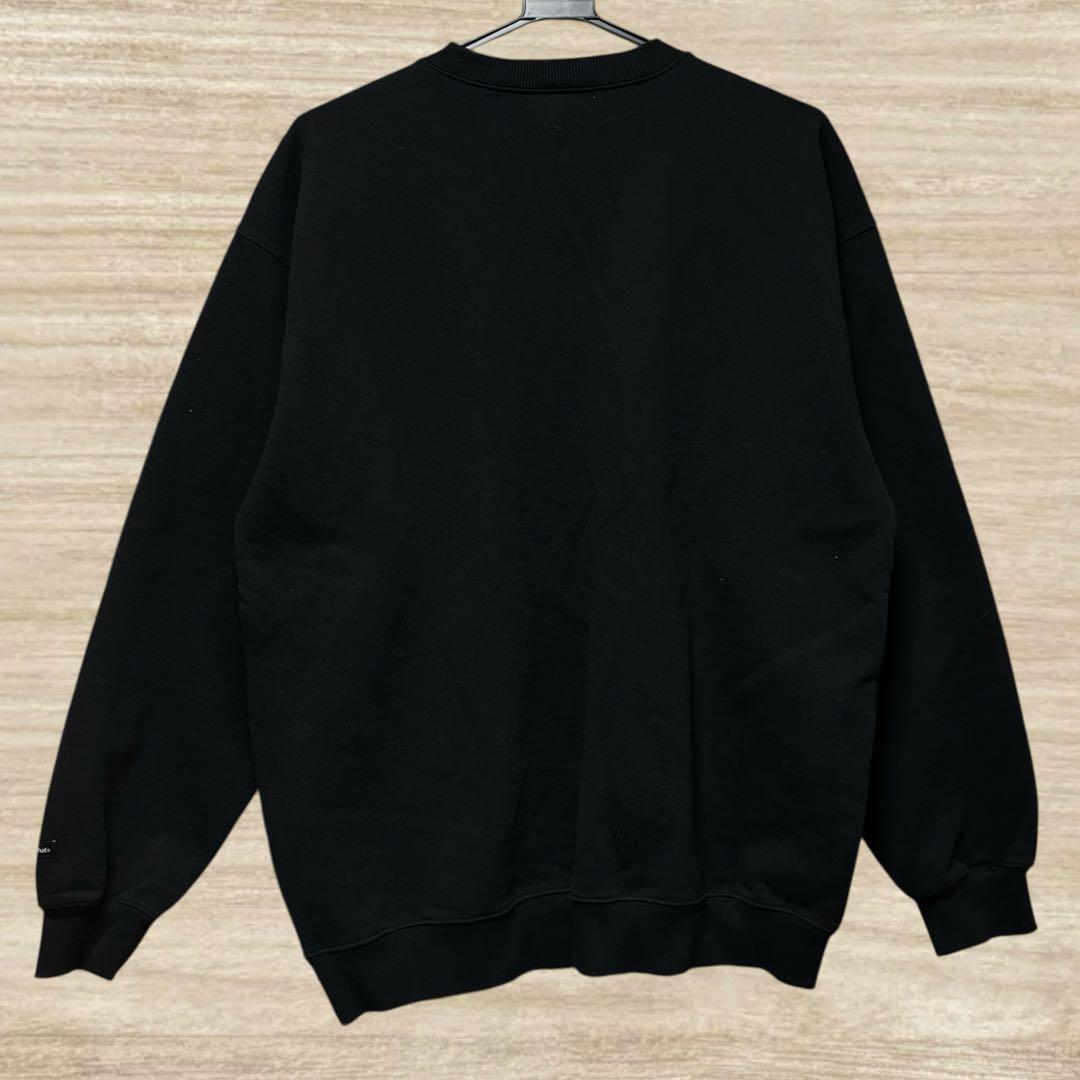ほぼ未使用 Thisisneverthat 正規品 スウェット 刺繍ロゴ 黒 L