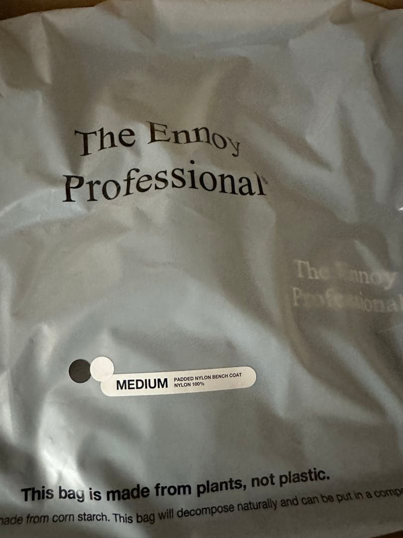 ジャケット・アウター ENNOY PADDED NYLON BENCH COAT M 2025