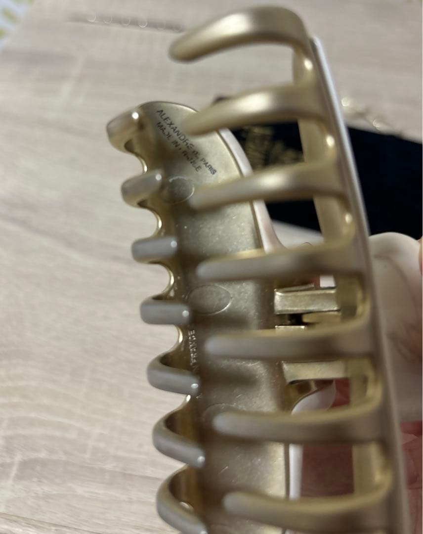 アレクサンドルドゥパリ　ヴァンドームヘアクリップL マーブル