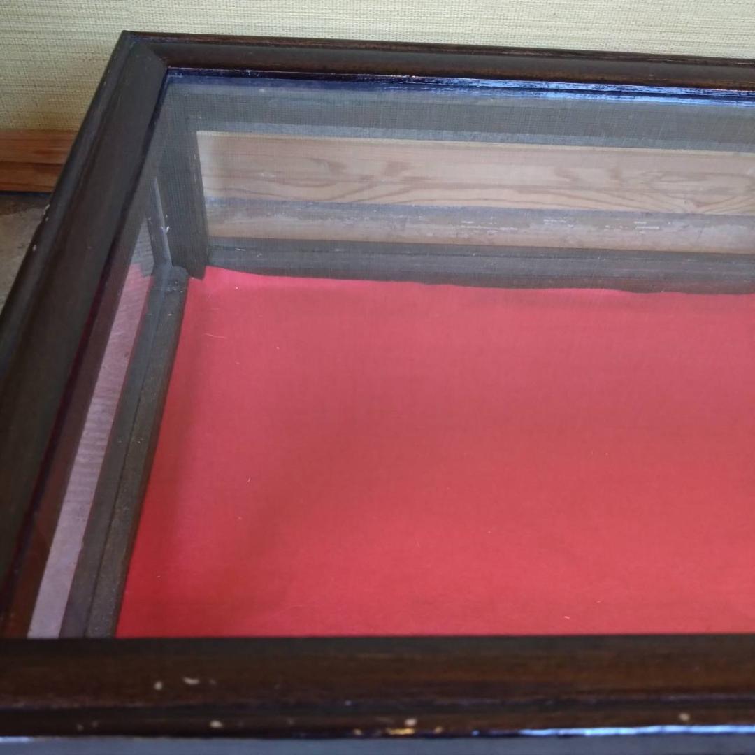 木枠　ガラスケース　アクセサリーケース