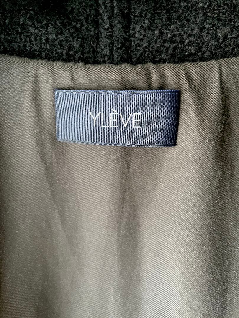 YLÈVEイレーヴ ツイードカラーショールガウンコート