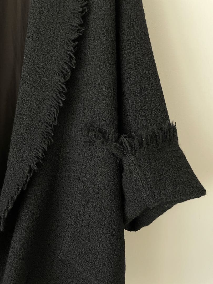 YLÈVEイレーヴ ツイードカラーショールガウンコート