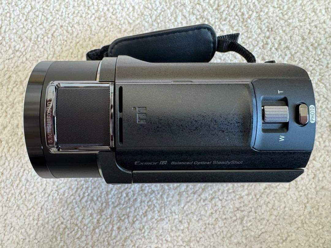 Sony FDR-AX45 ビデオカメラ 本体と三脚セット(破損部有)