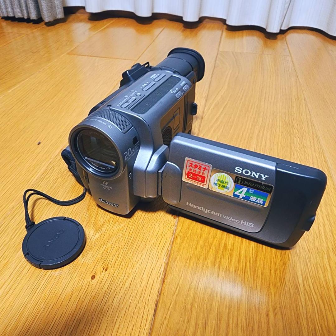【動作確認済】高画質 SONY 8ミリ Hi8 ビデオカメラ ACアダプタセット