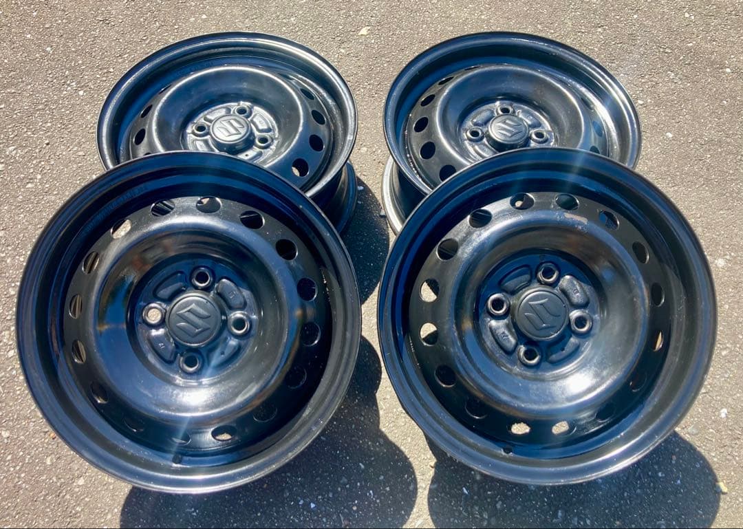 〜12/16まで値引きA ワイドリム 6J 14インチ鉄ホイールA+B合わせ4本