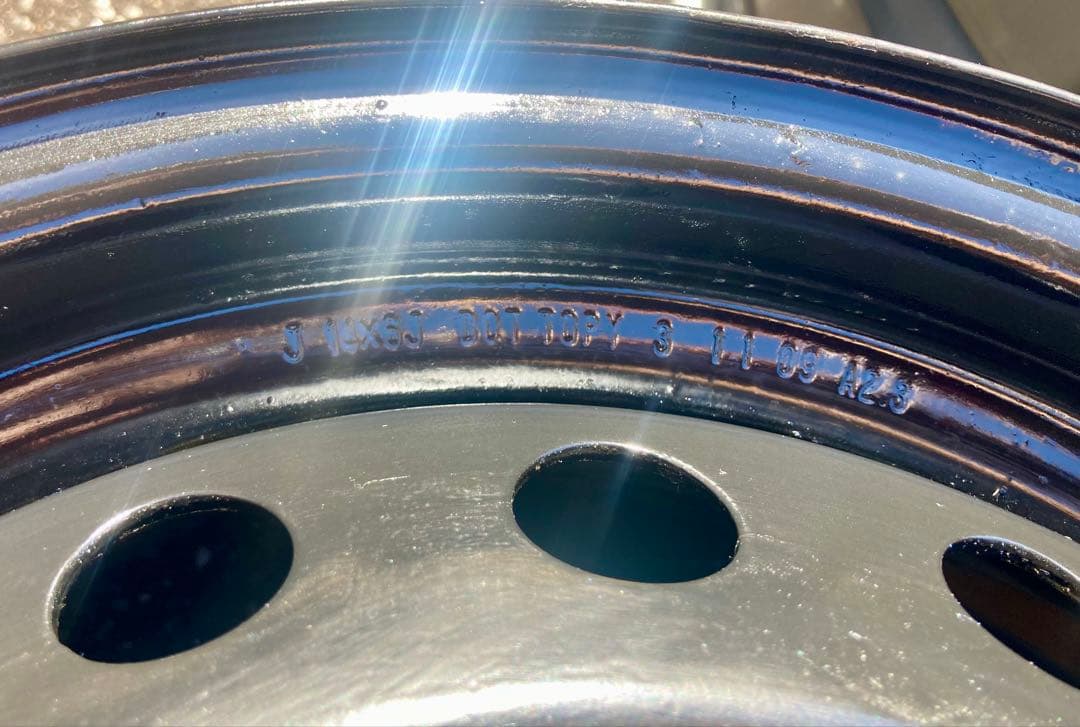 〜12/16まで値引きA ワイドリム 6J 14インチ鉄ホイールA+B合わせ4本