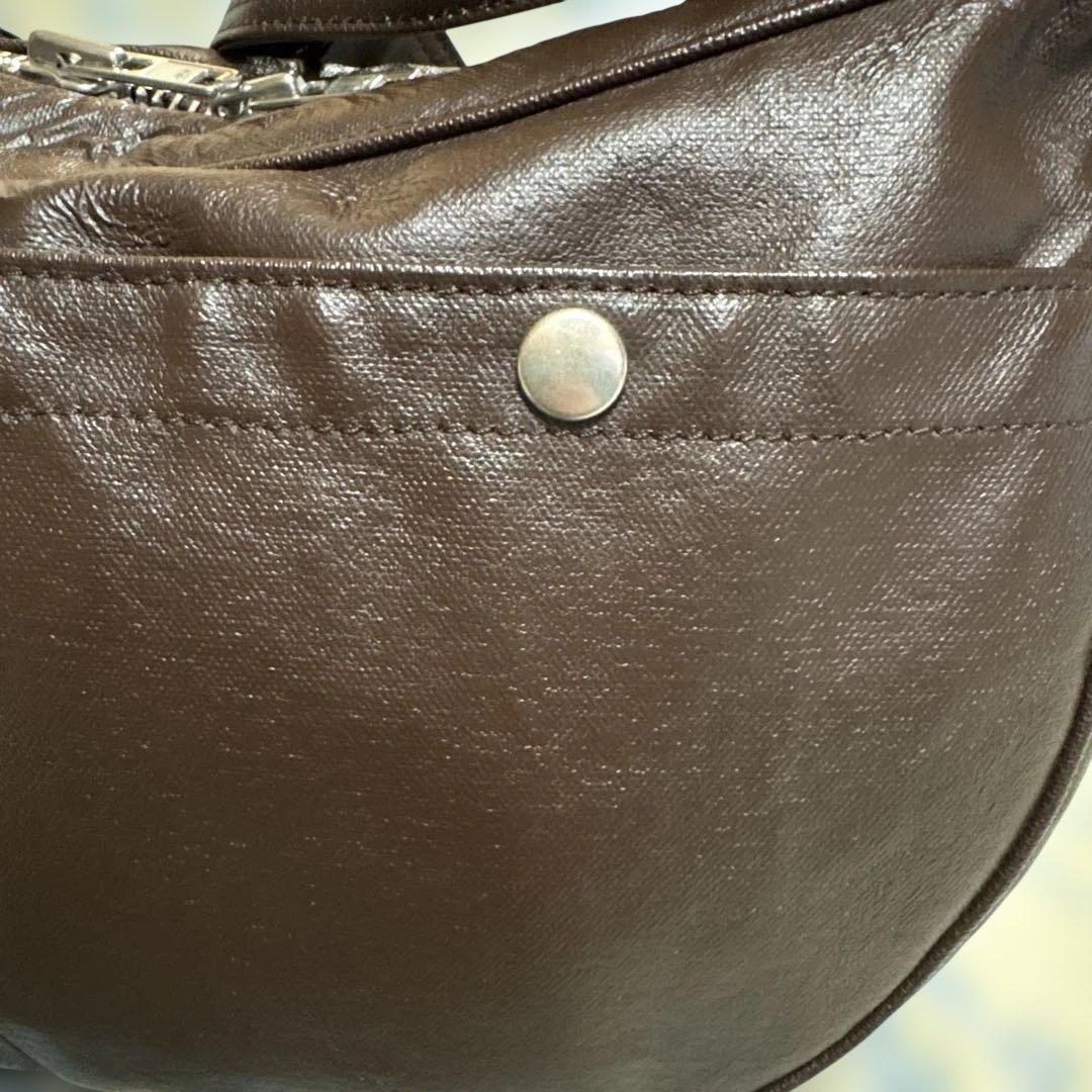 PORTER フリースタイルダークブラウンショルダーバッグ　ポーターバッグ