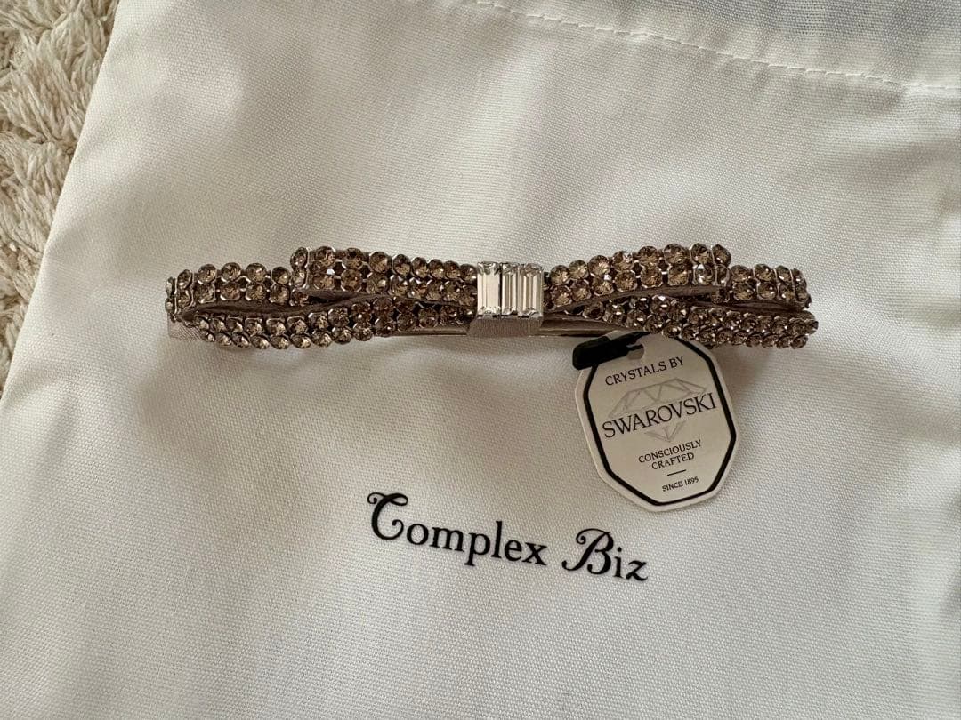 Complex Biz スワロフスキー リボンヘアアクセサリー