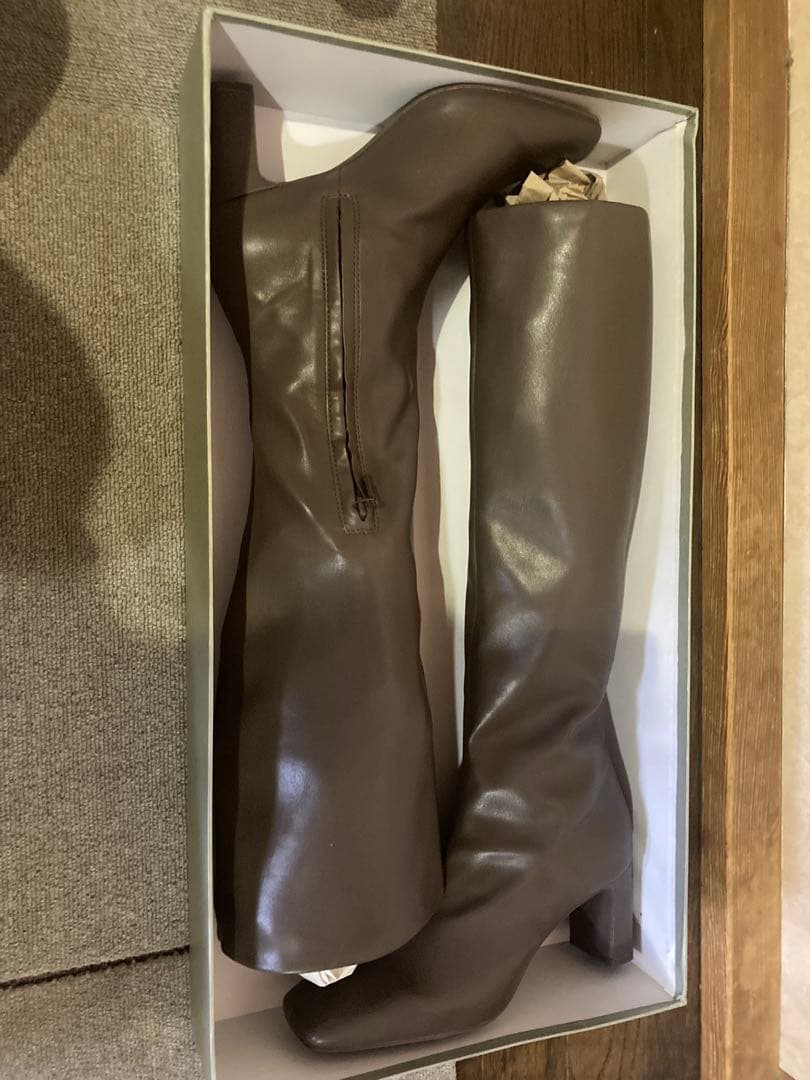 スナイデル　ブラウン ロングブーツ 高ヒール