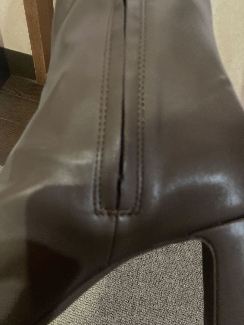 スナイデル　ブラウン ロングブーツ 高ヒール