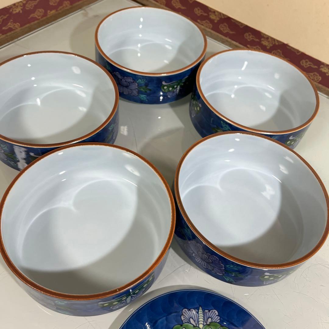 源右衛門　染錦花蝶紋　五段重（G）