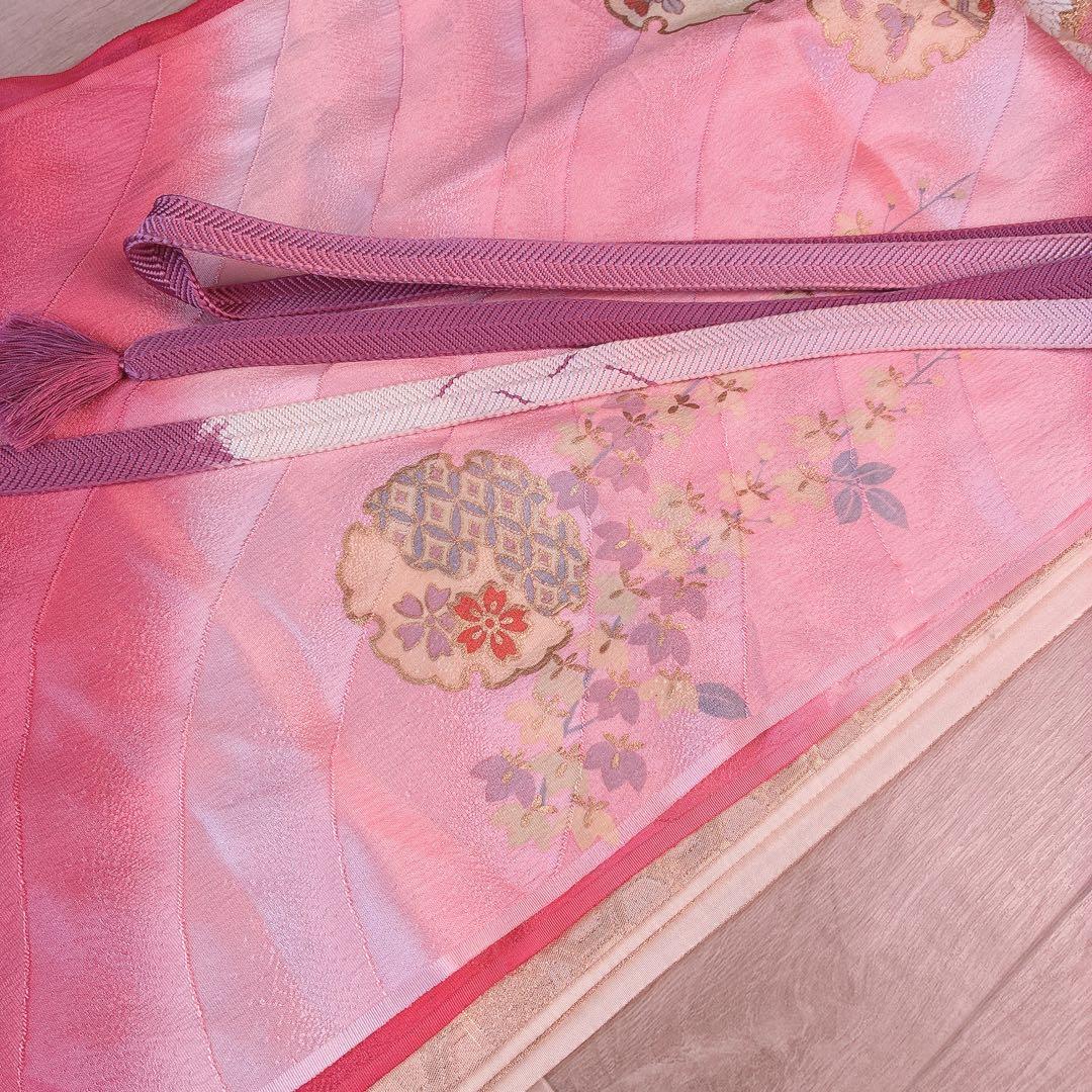 訪問着　フルセット　着物　正絹　やまと誂　入学式　金彩加工　上品な華やか　J10