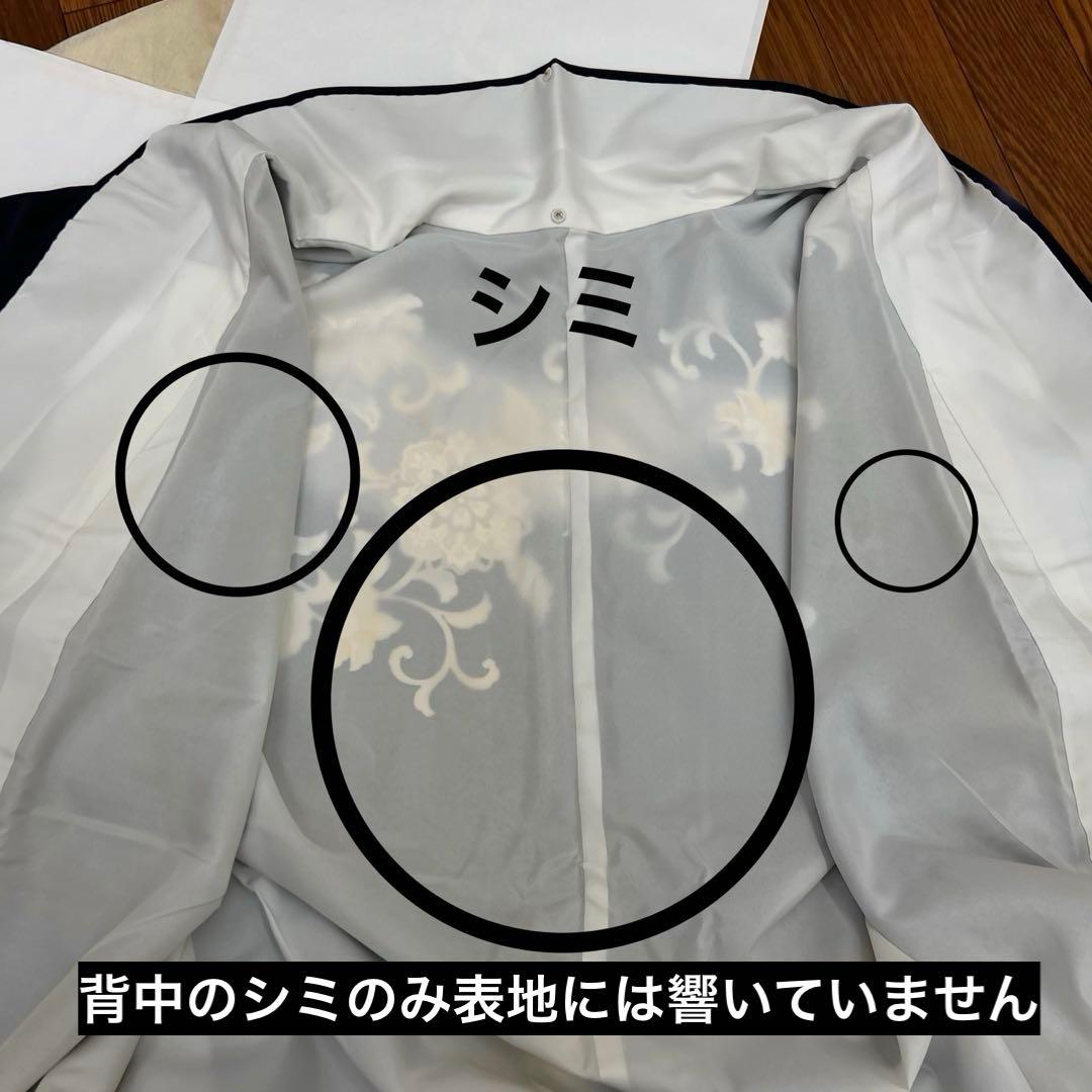 ボ*す様 裄68 正絹　袷　訪問着　アラベスク　難あり