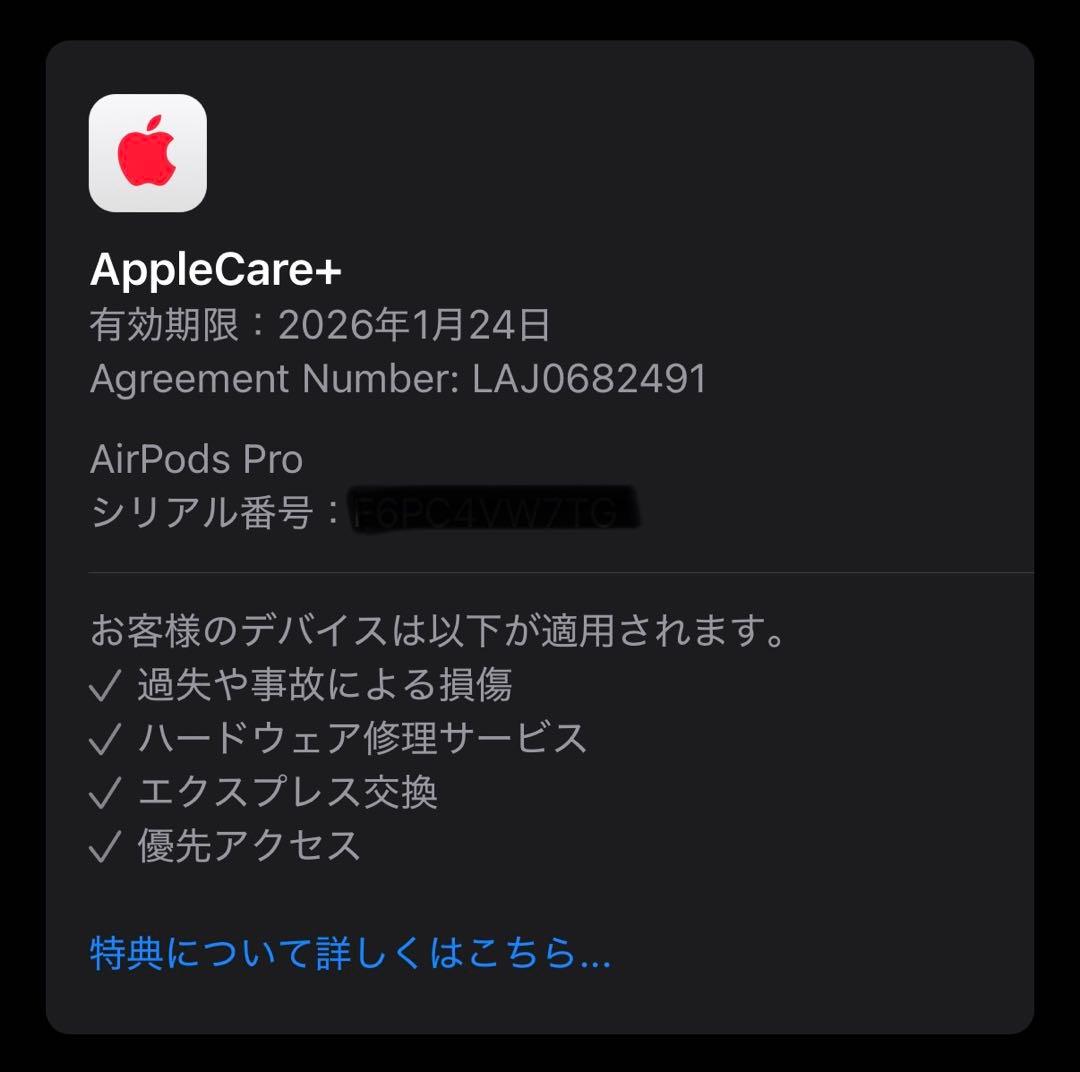 【美品】AirPods Pro 2 第二世代 USB-C仕様