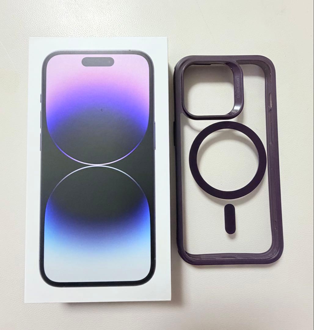 Apple iPhone 14 Pro ディープパープル 本体＋おまけ（ケース）
