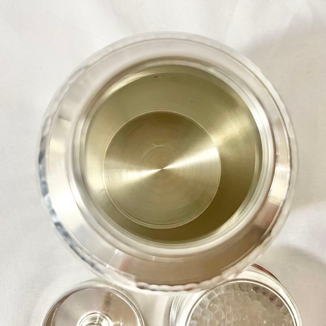 煎茶道具　錫半製　精錫　鎚目　茶壷　茶心壷