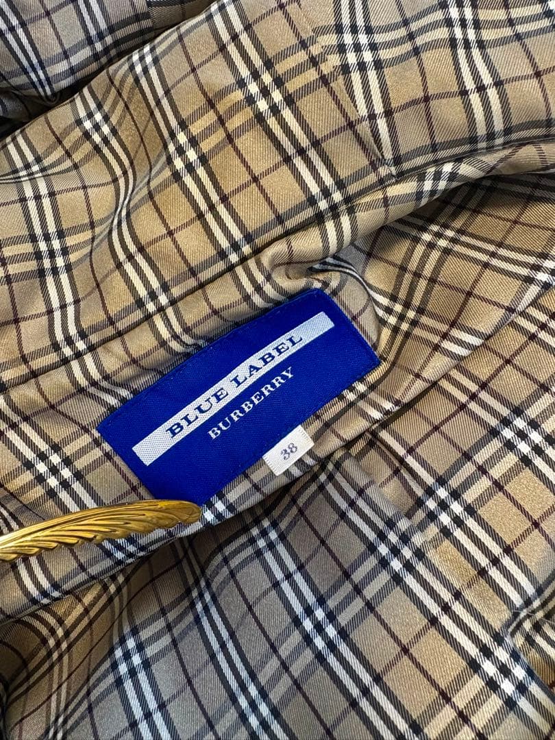 レア品　BURBERRY BLUE LABEL ホワイトダッフルコート 38