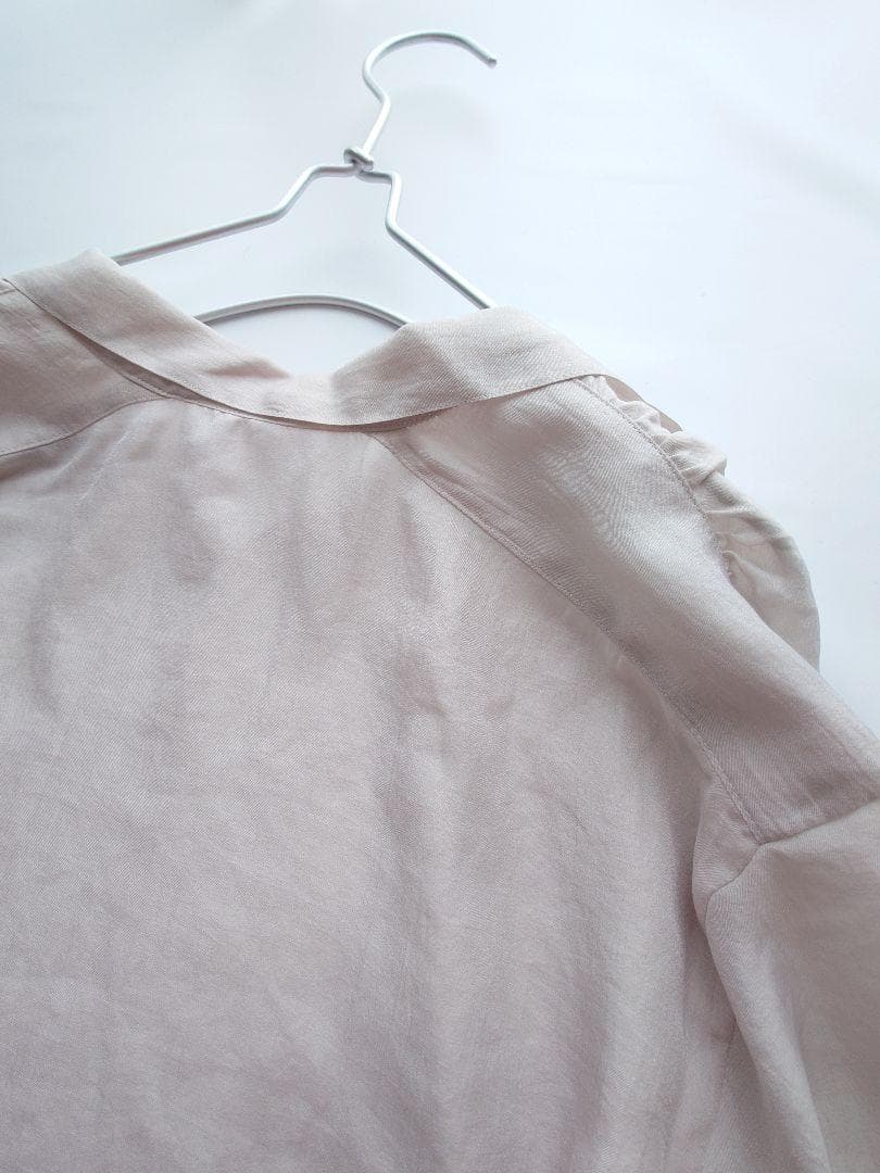 ☘️新品 ヴェルメイユパーイエナ ボウタイブラウス リボン 長袖 グレージュ F